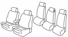presvlake za sjedala za VW Touran 1, 2003>2006 - Highline