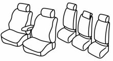 presvlake za sjedala za Volkswagen Touran 1, 2006>2010 - Trendline