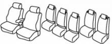 presvlake za sjedala za Volkswagen Touran 2, 2010>2015 - Comfortline