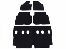 interior textile mats for VW Touran 3, 2010>2015, 3 rows
