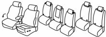 presvlake za sjedala za VW Touran 2, 2015> - Comfortline - 5 vrata