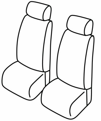 presvlake za sjedala odgovaraju za KAMION Volvo FH, 1993>2002 - 1+1