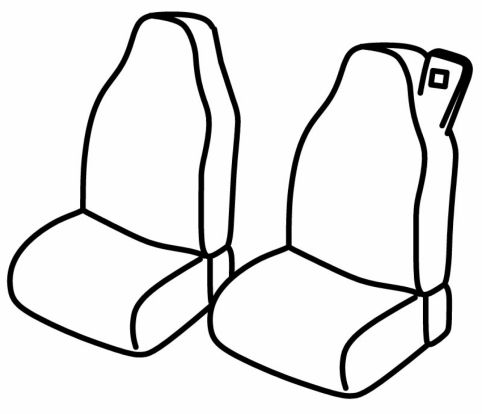 seat covers compatible for Volvo FH Serie 3, 2002>2012 - 1+1