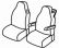 seat covers compatible for Volvo FH Serie 3, 2002>2012 - 1+1-1