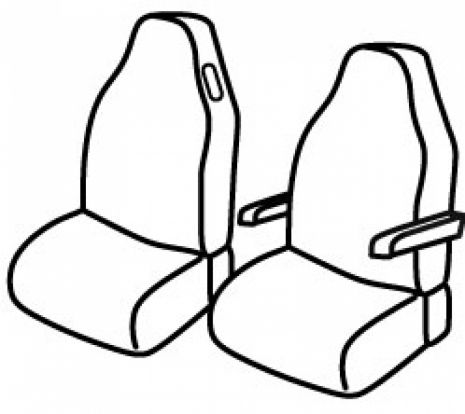 presvlake za sjedala odgovaraju za KAMION Volvo FH Serie 3, 2002>2012, 2012> - 1+1