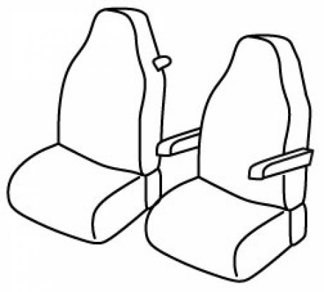 seat covers compatible for Volvo FH Serie 3, 09/2012> - 1+1