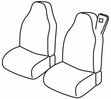 seat covers for Volvo FL, 2006>2012, 2013> - 1+1
