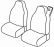 presvlake za sjedala odgovaraju za KAMION Volvo FL, 2006>2012, 2013> - 1+1-1