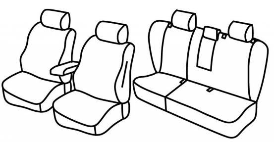seat covers compatible for Volvo S40/V40, 1996>2004