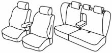 presvlake za sjedala za Volvo S40, 2004>2012 - 4 vrata