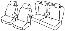 seat covers for Volvo S40, 2004>2012 - 4 door