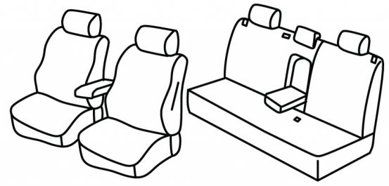 presvlake za sjedala odgovaraju za Volvo V40, 2013>2019