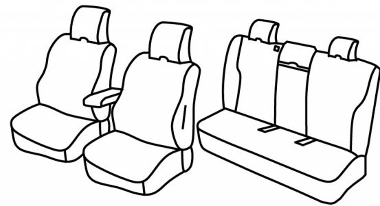 presvlake za sjedala odgovaraju za Volvo V60, 2010>2013 - 5 vrata