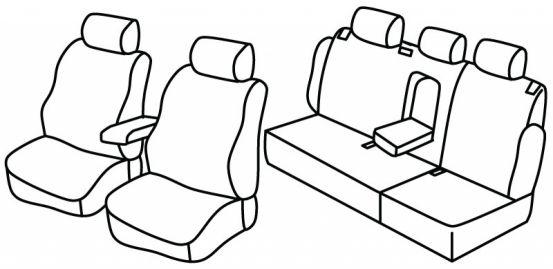 seat covers compatible for Volvo V70, 2000>2007