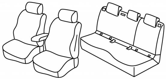 presvlake za sjedala odgovaraju za Volvo XC40, 2018> - 5 vrata