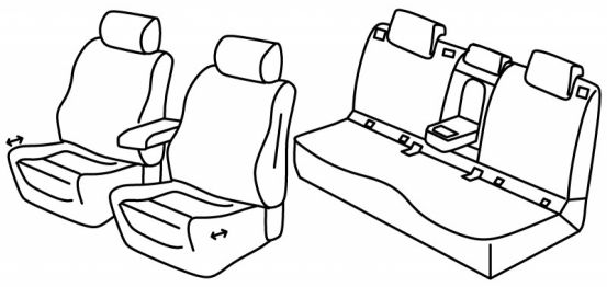 presvlake za sjedala odgovaraju za Volvo XC40, 2018> - R design - 5 vrata