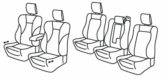 presvlake za sjedala odgovaraju za Volvo XC90, 2019> - 5 vrata